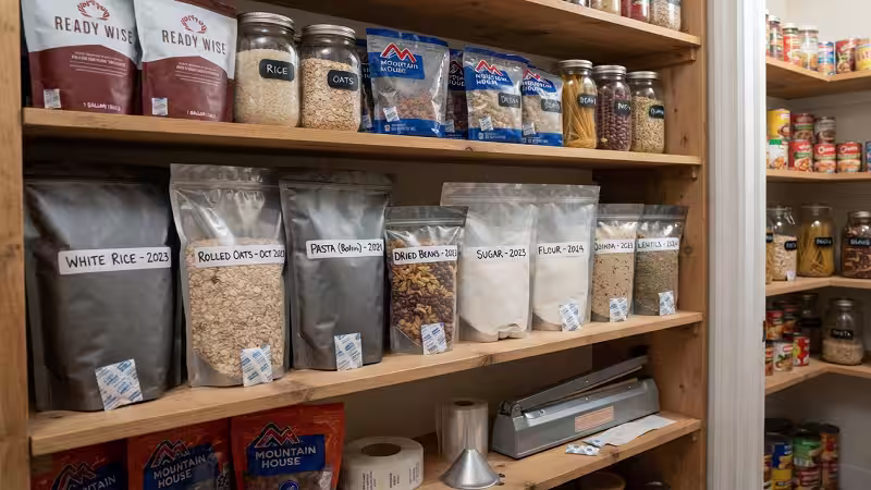 Best mylar bags for long-term food storage in pantry