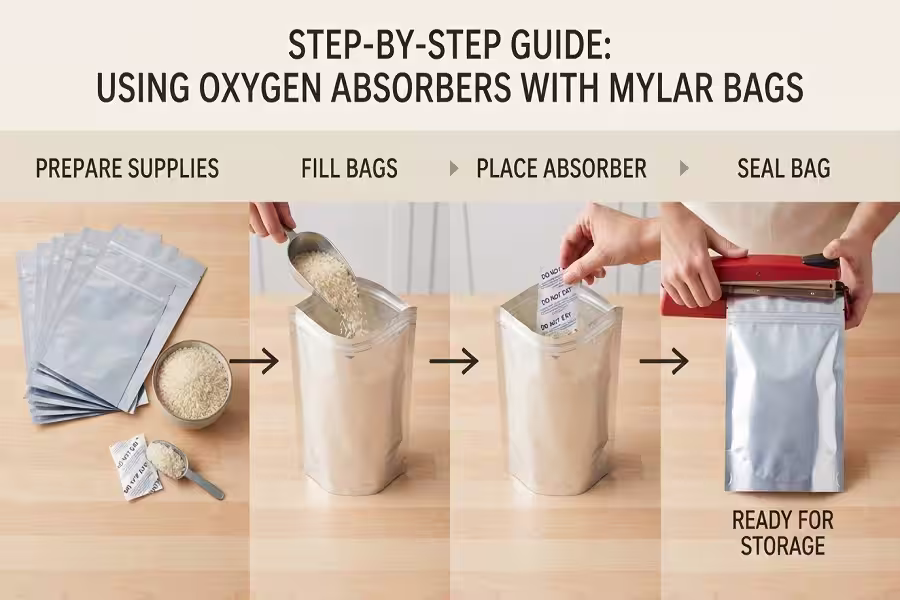 Step-by-Step Guide to Using Oxygen Absorbers with Mylar Bags